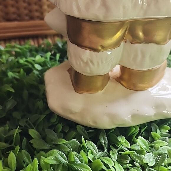 Vintage Gold Santa With Pack Full Of Toys - Picture 8 of 11